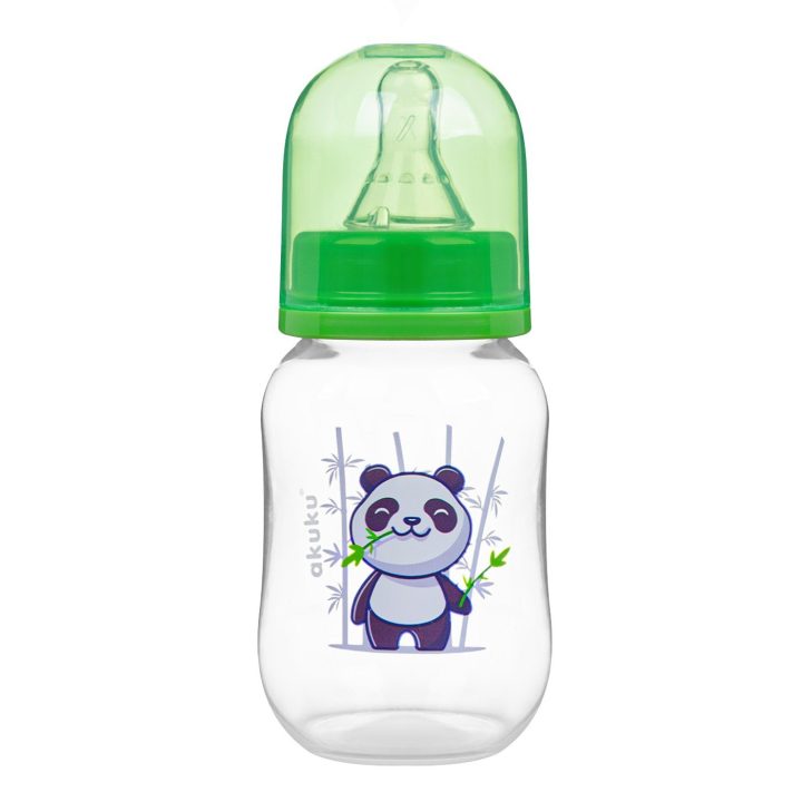 125 ml žalioji Panda buteliukas