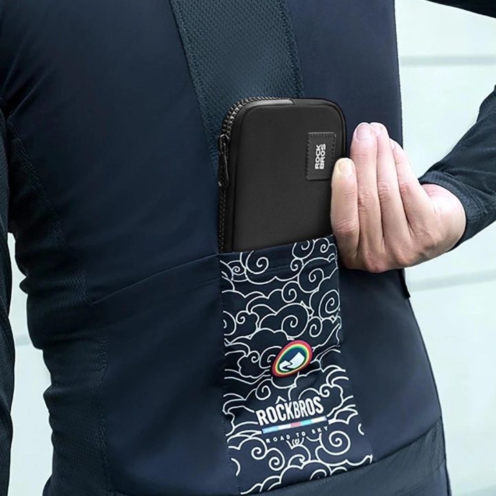 dviračio krepšys telefonui, raktams, piniginei 0,15 l - juodas