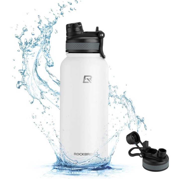 dviračio termosas gėrimams 530 ml - baltas