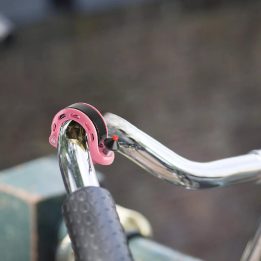 Q formos dviračio skambutis - rožinis