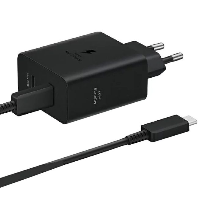 Samsung Power Adapter Duo EP“ tinklo įkroviklis 2x USB-C, 50 W – juodas