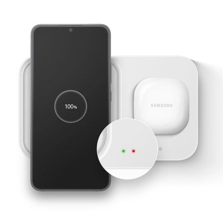Samsung“ belaidis įkroviklis Duo EP-inductive charger“ 15 W, baltas