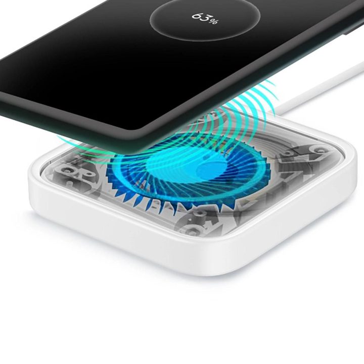 Samsung“ bevielis įkrovimo įrenginys EP- 15W indukcinis įkroviklis - baltas + įkroviklis