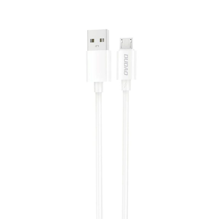 USB-A / micro USB laidas 5A 1m – baltas