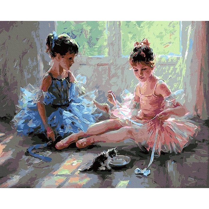 Tapyba pagal skaičius Draugiškas poilsis 40x50 cm