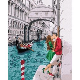Tapyba pagal skaičius Romantiška Venecija 40x50 cm