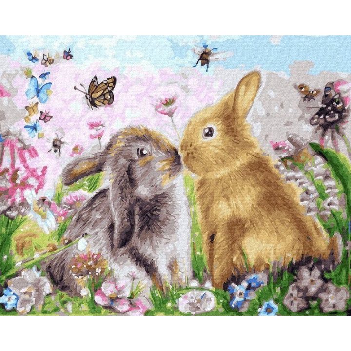 Tapyba pagal skaičius. Susipažinkime. 40x50 cm