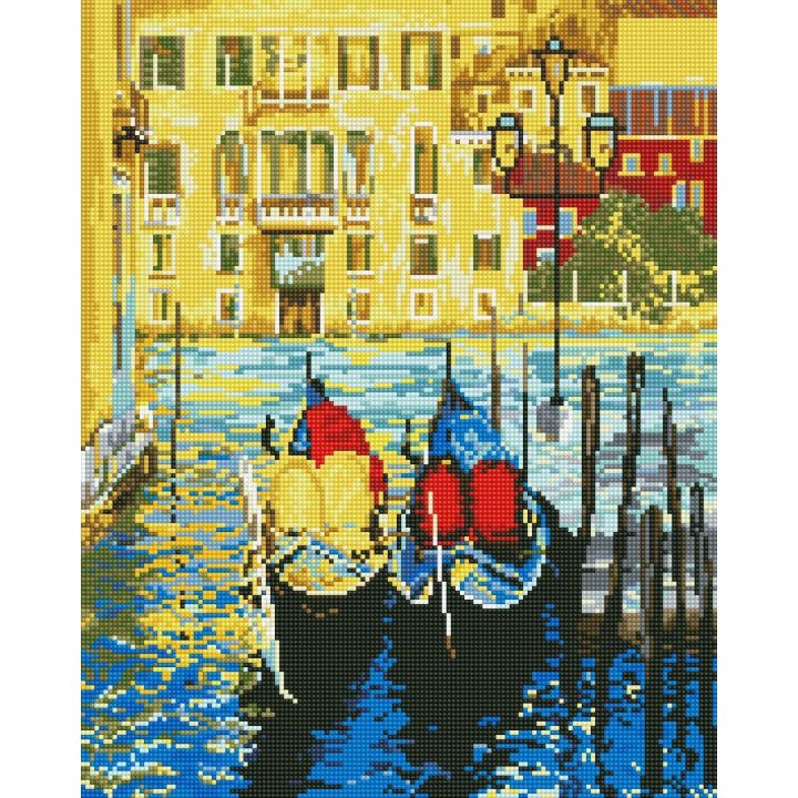 Deimantinė mozaika Venecijos gondolos 40x50 cm