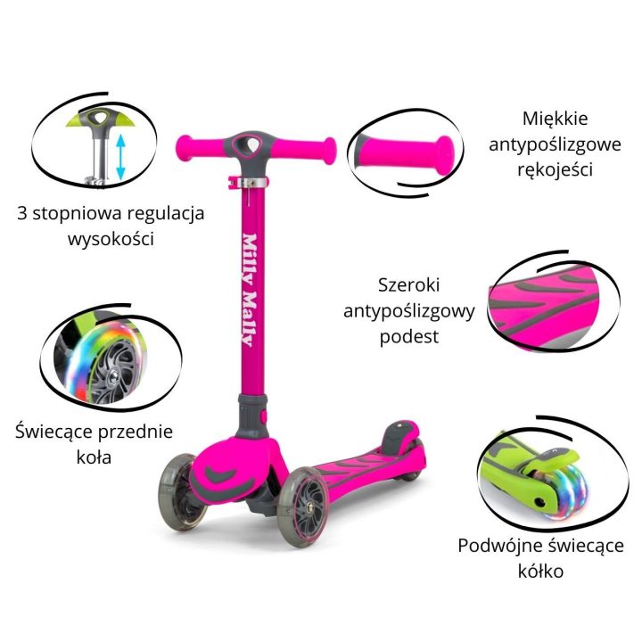Paspirtukas SCOOTER Boogie pink