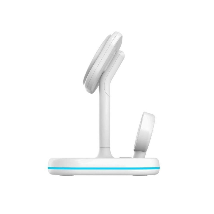 indukcinis įkroviklis su laikikliu su MagSafe išmaniajam telefonui/Apple Watch/AirPods - baltas