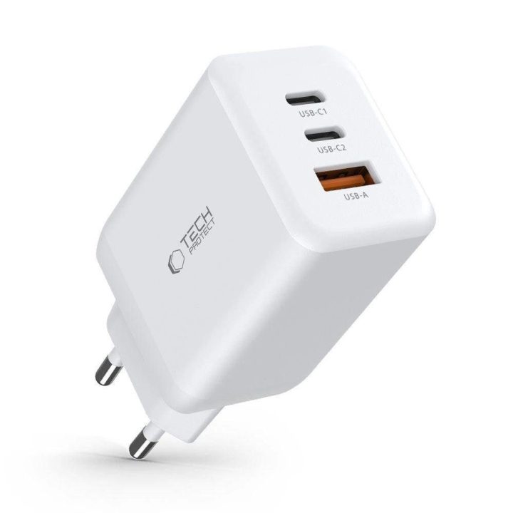 tinklo įkroviklis 2x USB A QC 3.0 – baltas