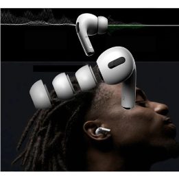 ausų gaubteliai AirPods Pro 1 / 2“, dydžiai S / M / L – balti (3 vnt.)
