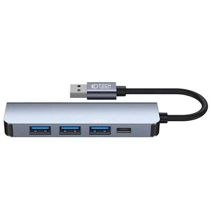 HUB V0 5in1 USB C - pilka