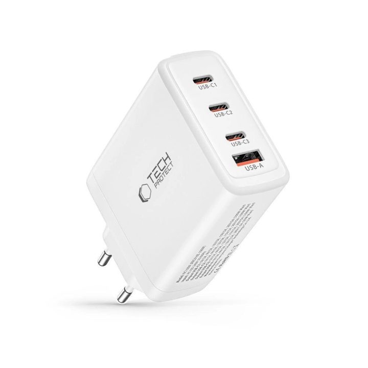 įkroviklis GaN 3x USB A QC 3.0 - baltas