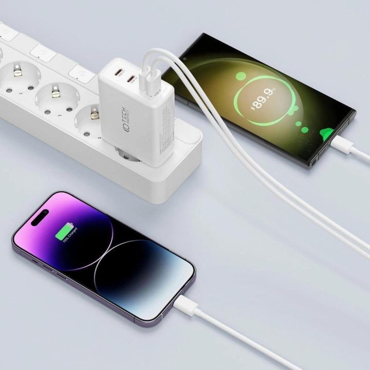 tinklo įkroviklis 3x USB A QC 3.0 - juodas