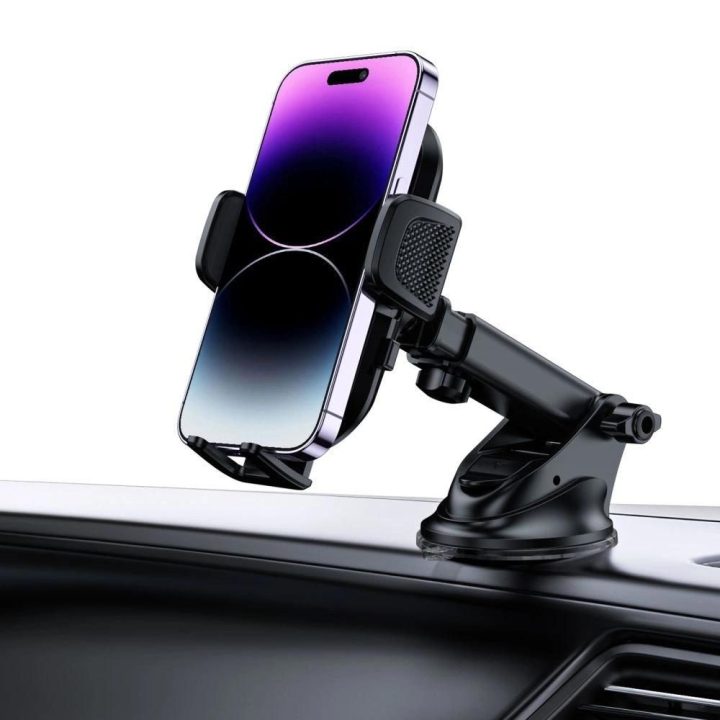 automobilio telefono laikiklis kabinai/vėdinimo angai - juodas