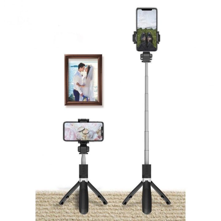asmenukių lazda su trikoju iki 70 cm – juoda