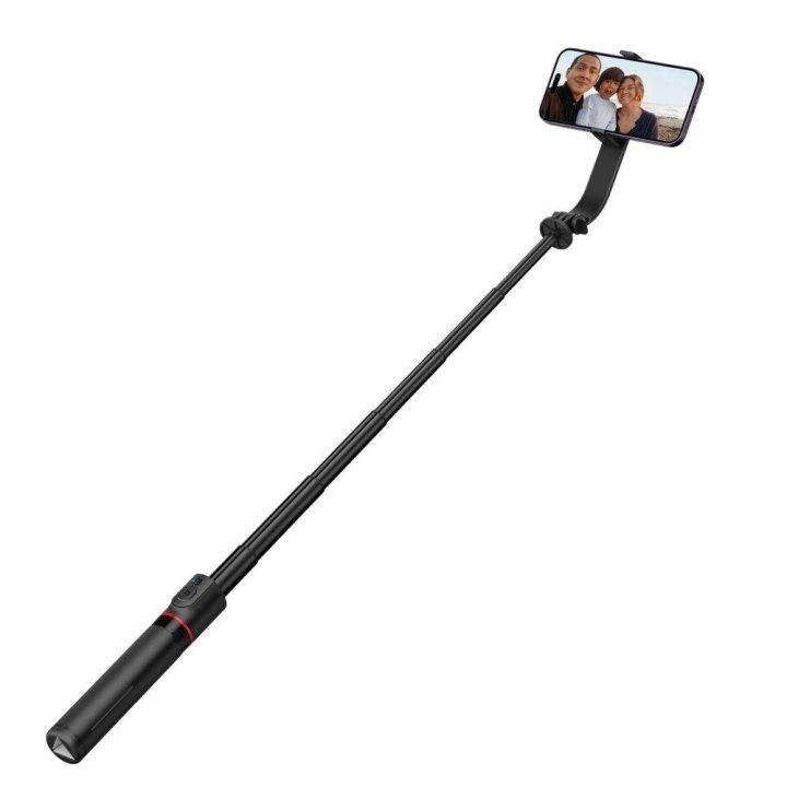 asmenukių lazda su trikojau iki 95 cm ir 360 galvute – juoda