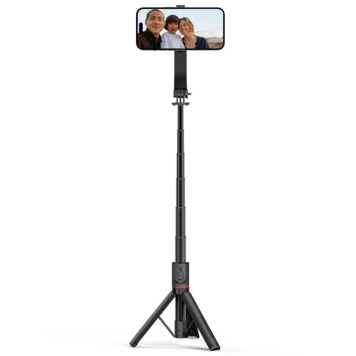 asmenukių lazda su trikojau iki 95 cm ir 360 galvute – juoda