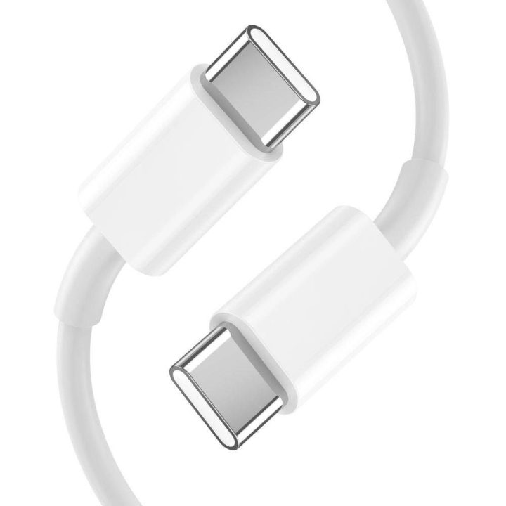 2x USB C laidu – baltas