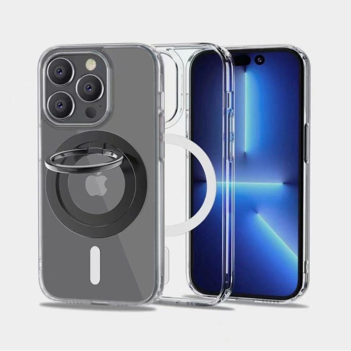 magnetinis laikiklis / žiedas telefonui su MagSafe - pilkas