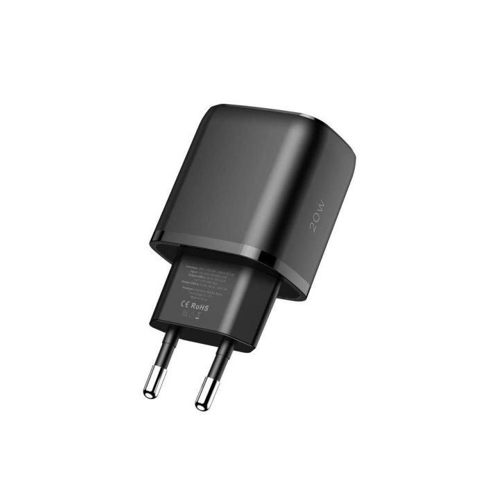 USB A QC 3.0“ tinklo įkroviklis, juodas