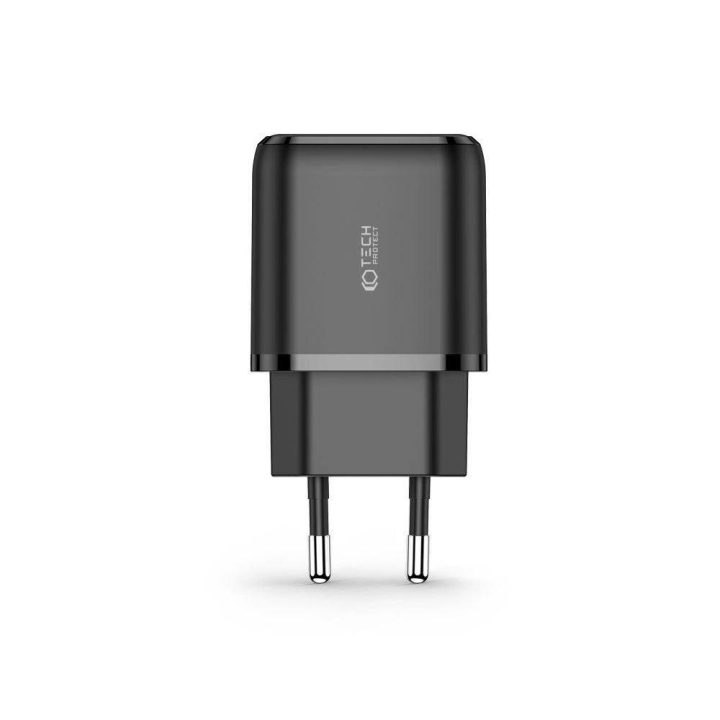 USB A QC 3.0“ tinklo įkroviklis, juodas