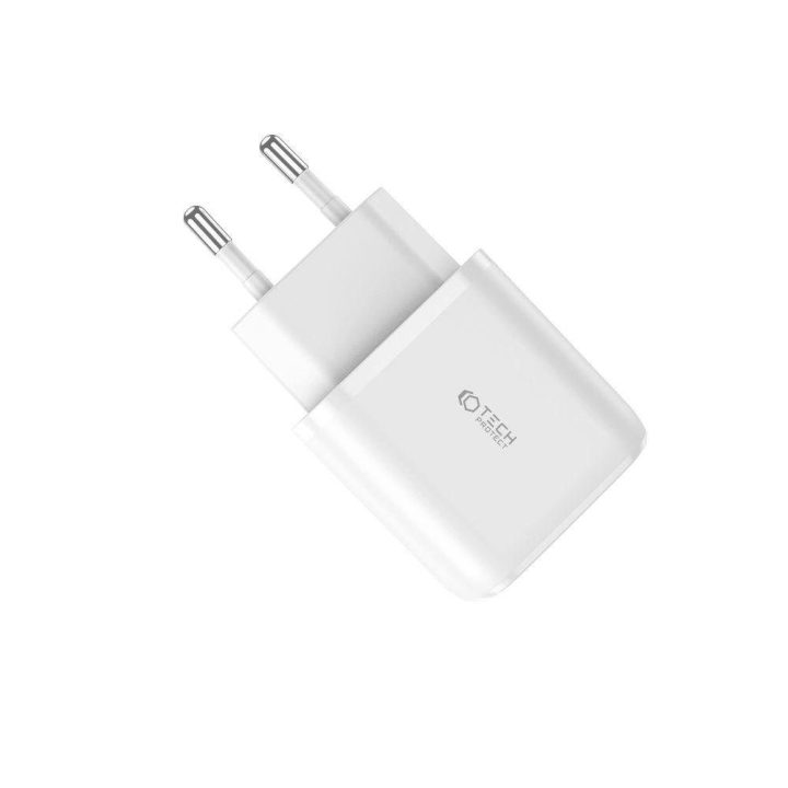 C20W USB A QC 3.0 tinklo kroviklis - baltas