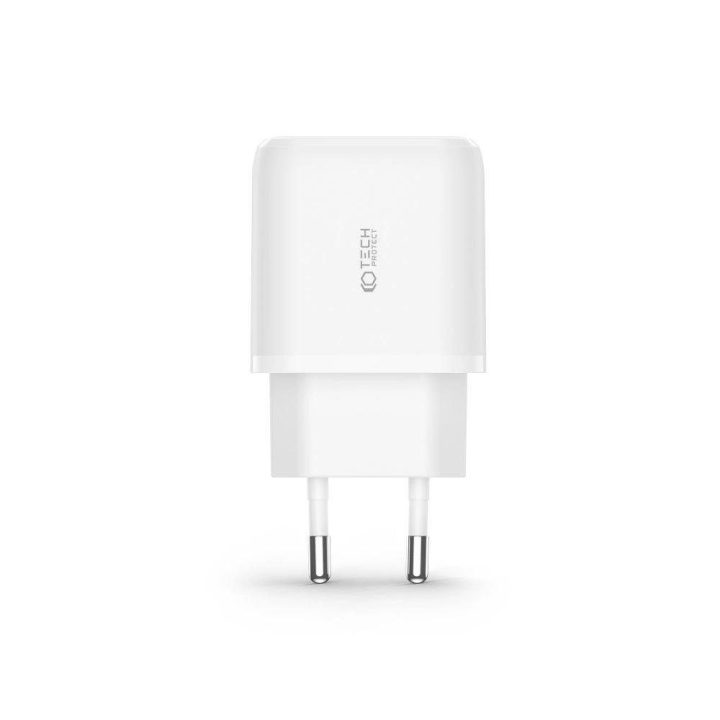 C20W USB A QC 3.0 tinklo kroviklis - baltas