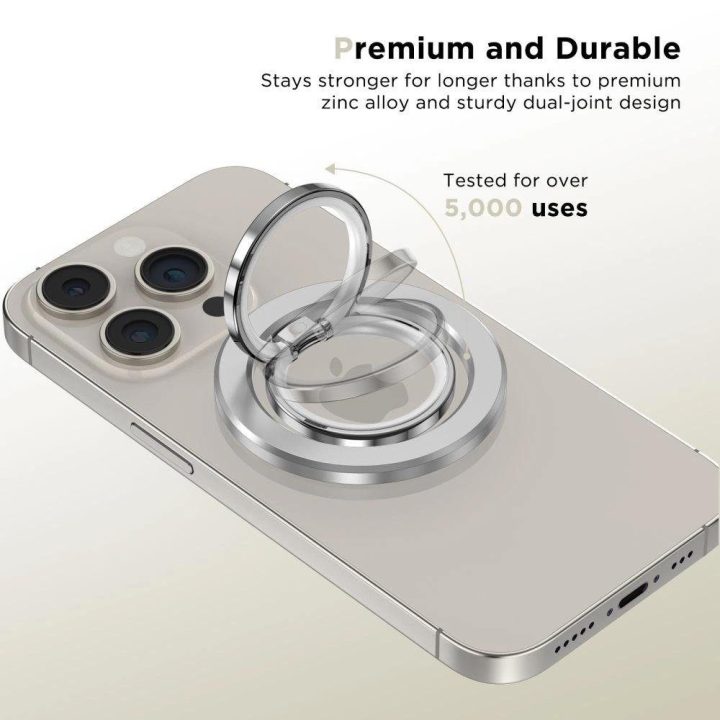 magnetinis laikiklis / žiedas su MagSafe - sidabrinis