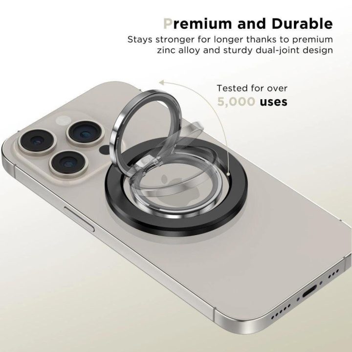 magnetinis laikiklis / žiedas su MagSafe - juodas