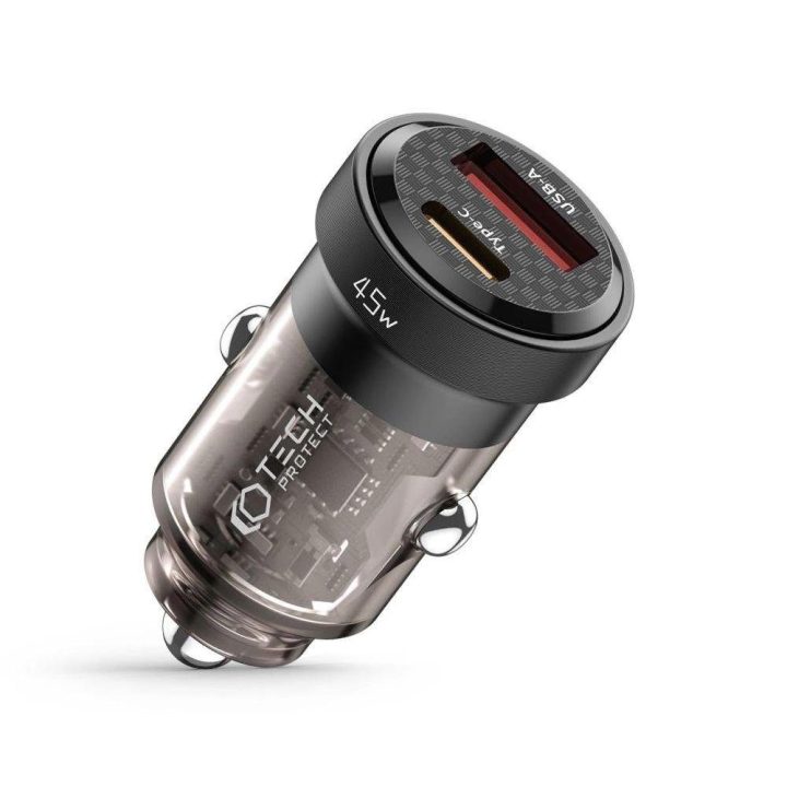 automobilinis įkroviklis USB A QC 3.0 - juodas