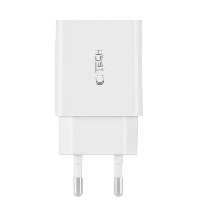 tinklo įkroviklis 2x USB-C PD 35W baltas