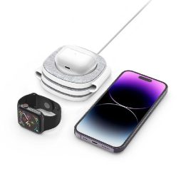 indukcinis įkroviklis su MagSafe išmaniesiems telefonams / Apple Watch / AirPods - pilkas