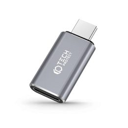 USB-C( male ) / Lightning (female) adapteris - pilkos spalvos