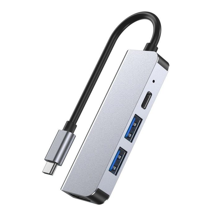 4in1 USB C / HDMI - pilkas