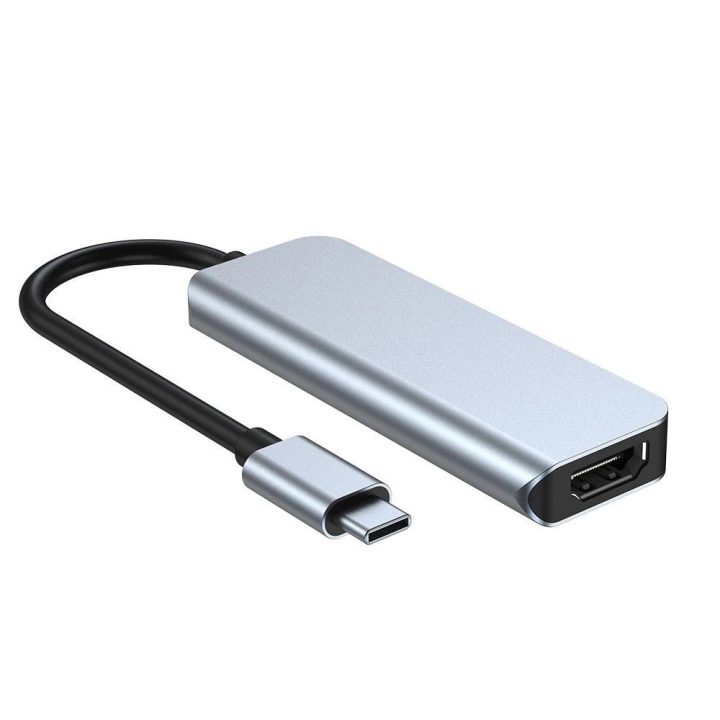 4in1 USB C / HDMI - pilkas