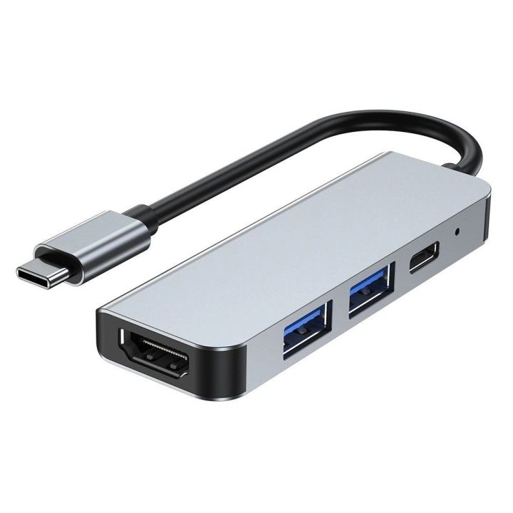 4in1 USB C / HDMI - pilkas