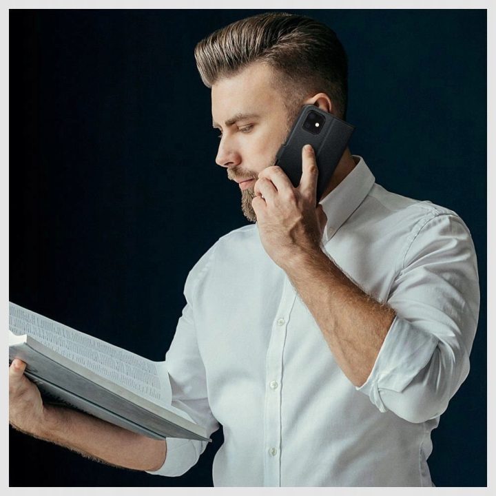 piniginė-dėklas Xiaomi Redmi 12C“ – juodas