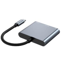 3in1 USB C PD 100W / HDMI 4K 30Hz - pilka