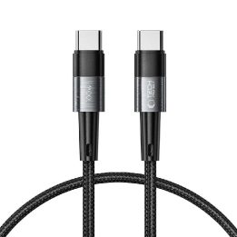 USB C PD laidas 100W 5A 0,25 m – pilkas“