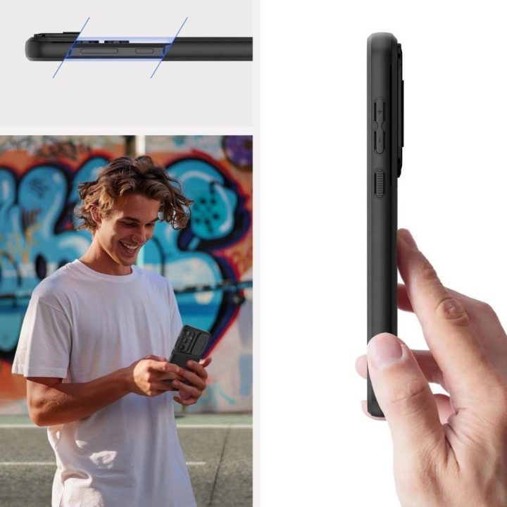 dėklas Samsung Galaxy A55 5G telefonui - juodas