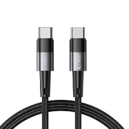 USB C PD kabelis 60W 3A 1m - pilkas