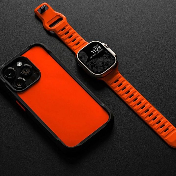 Line“ Apyrankei Watch“ 4 / 5 / 6 / 7 / 8 / 9 / SE / Ultra“ 1 / 2 (42/44/45/49 mm) – oranžinė