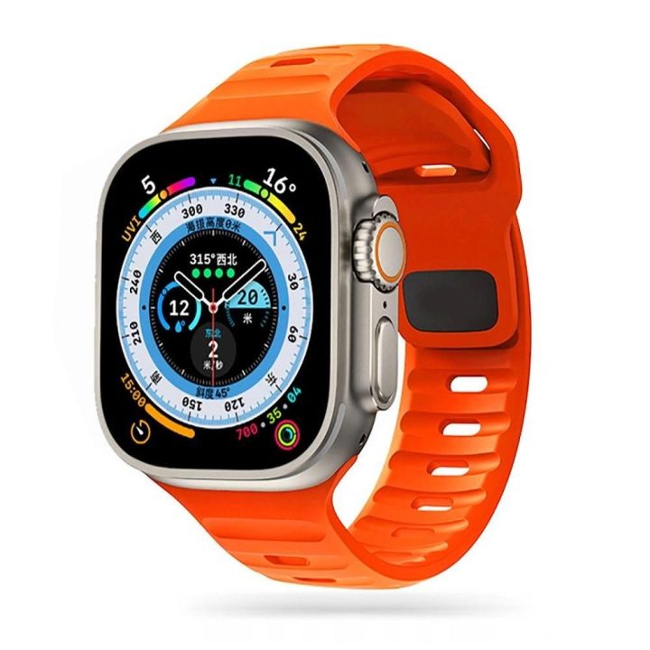 Line“ Apyrankei Watch“ 4 / 5 / 6 / 7 / 8 / 9 / SE / Ultra“ 1 / 2 (42/44/45/49 mm) – oranžinė
