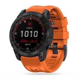 Garmin Fenix ​​5 / 6 / 6 Pro / 7 dirželis - oranžinis