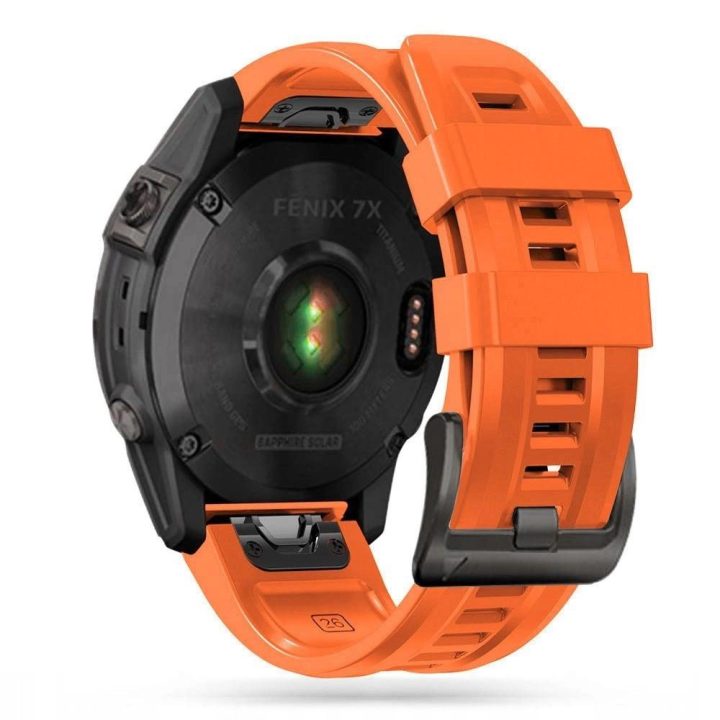 Garmin Fenix ​​5 / 6 / 6 Pro / 7 dirželis - oranžinis
