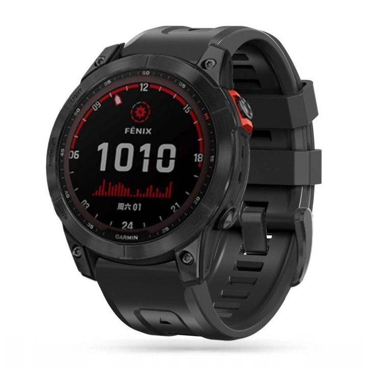 Dirželis Garmin Fenix ​​5 / 6 / 6 Pro / 7 – juoda