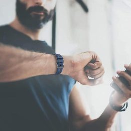 Apyrankė Garmin Fenix 5 / 6 / 6 Pro / 7 - tamsiai mėlyna