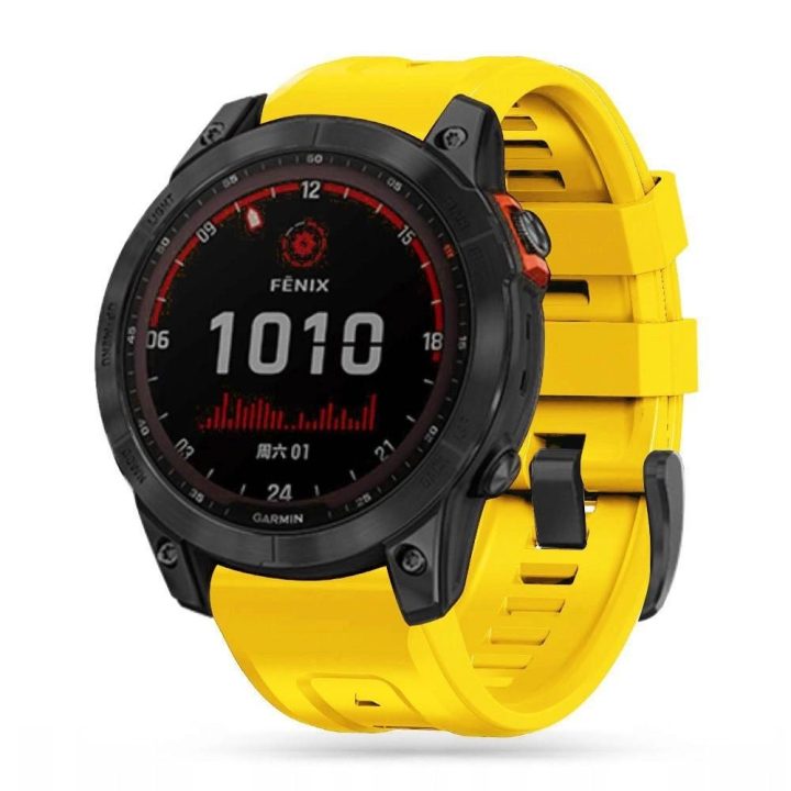 Dirželis Garmin Fenix ​​5 / 6 / 6 Pro / 7 - geltonas
